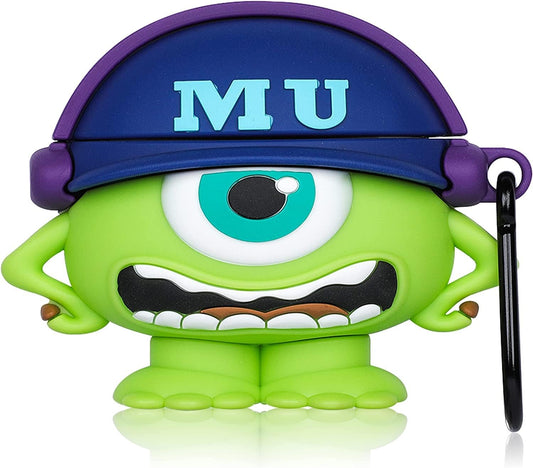 Cartoon Case Compatible with Apple Airpods Pro Case Cover Silicone Shockproof 3D Cute Kawaii Protective Case Anti-Fall Headphone Case for Airpod Pro Case (Airpods Pro, Green Monster)  FirstCorn   