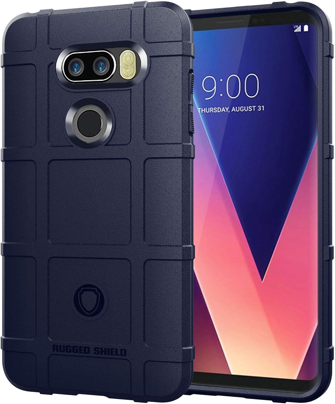 ZYZXJSGHD Lg V30/V30S Case,Military Grade Drop Tested Protective Phone Case Hybrid Heavy Duty Impact Resistant Cover for LG V35 Thinq -Blue  ZYZX   