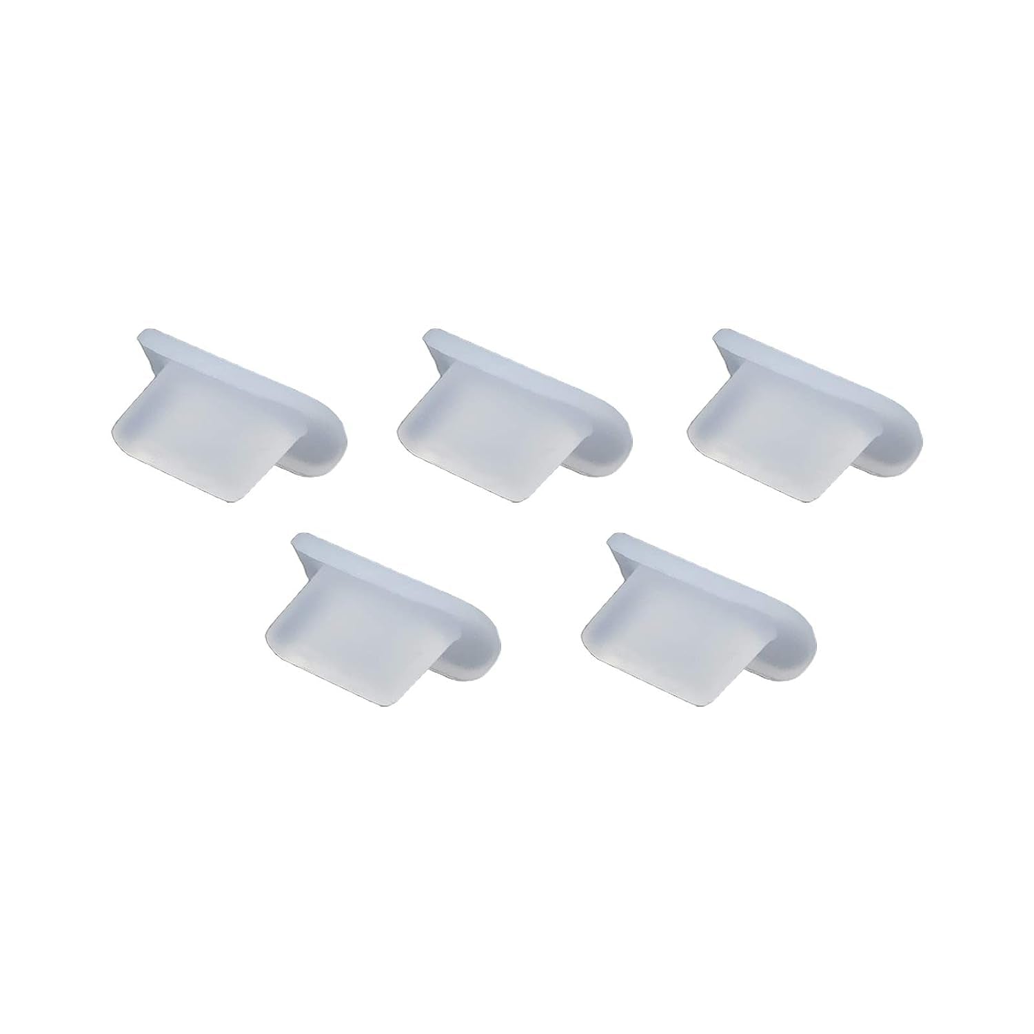 Silicone anti Dust Plugs for Iphone 12 Mini Pro Max 11 Ipad Airpods, 5Pcs Lightning Charging Port Cover Compatible with Iphone X, XS, XR, 8, 7, 6 plus Transparent  Bluelans   