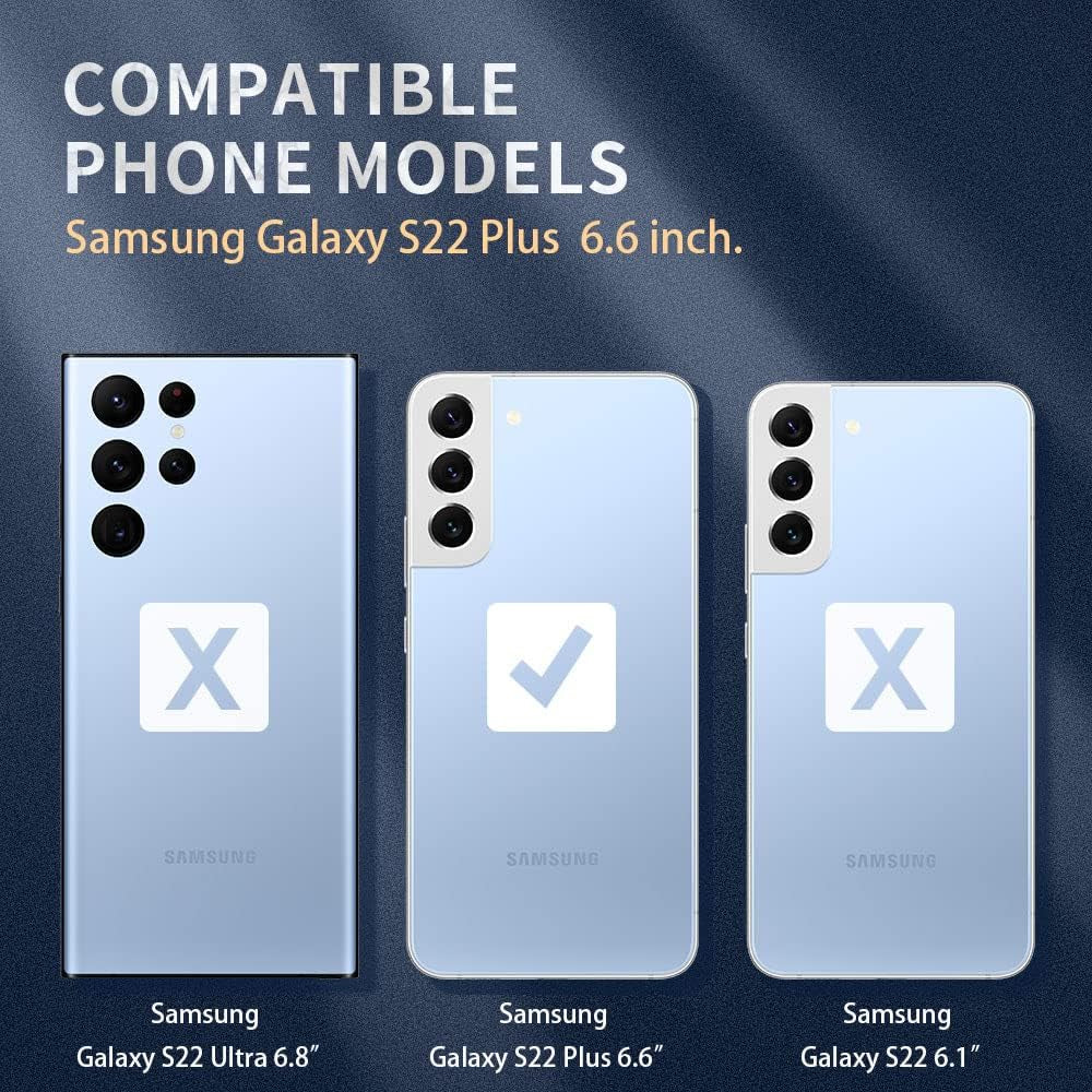 Bokoo Crystal Clear Samsung Galaxy S22 plus Case.Soft Slim Fit Transparent Plastic TPU Protective Silicone Cover Phone Cases for Samsung Galaxy S22 plus [Slim Thin & Comfort Grip] [Shockproof]  bokoo   