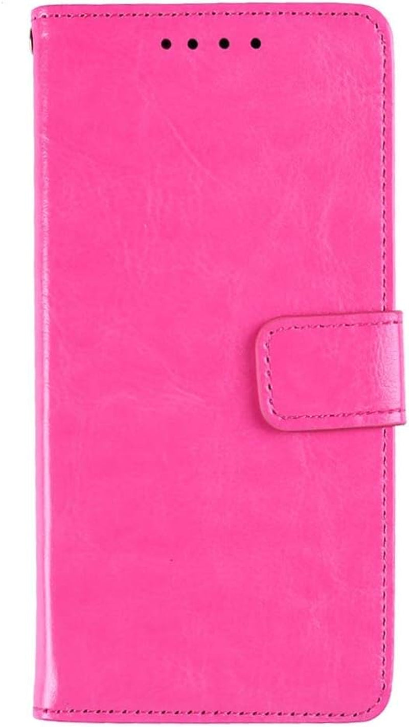 Phone Case for LG G7 Thinq,Smooth Leather Flip Wallet Case with Card Slot,Stand Holder and Magnetic Closure,Lg G7 Thinq Leather Case Cover  SJK-MKS Rose Red Lg G7 Thinq 