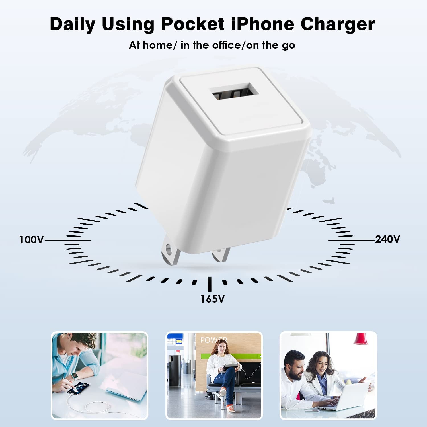 Iphone Charger [Apple Mfi Certified] 2 Pack Apple Iphone Charging Lightning Cable Data Sync Cord with USB Wall Charger Block Box Travel Plug Adapter for Iphone 14/13/Pro/Max/Xr/X/Xs/Max/8/Plus/Airpod  Shenzhen huangxingfu Technology Co., Ltd   