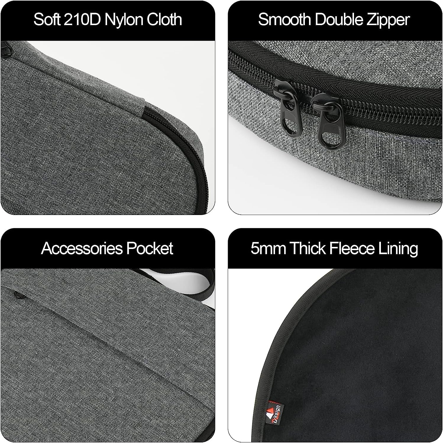 Txesign Travel Carrying Case for Apple Airpods Max Headphone, Protective Storage Bag for Airpods Max/Sony MDR-XB950BT/JBL Tune 510BT/E7 PRO/QC35  TXEsign   