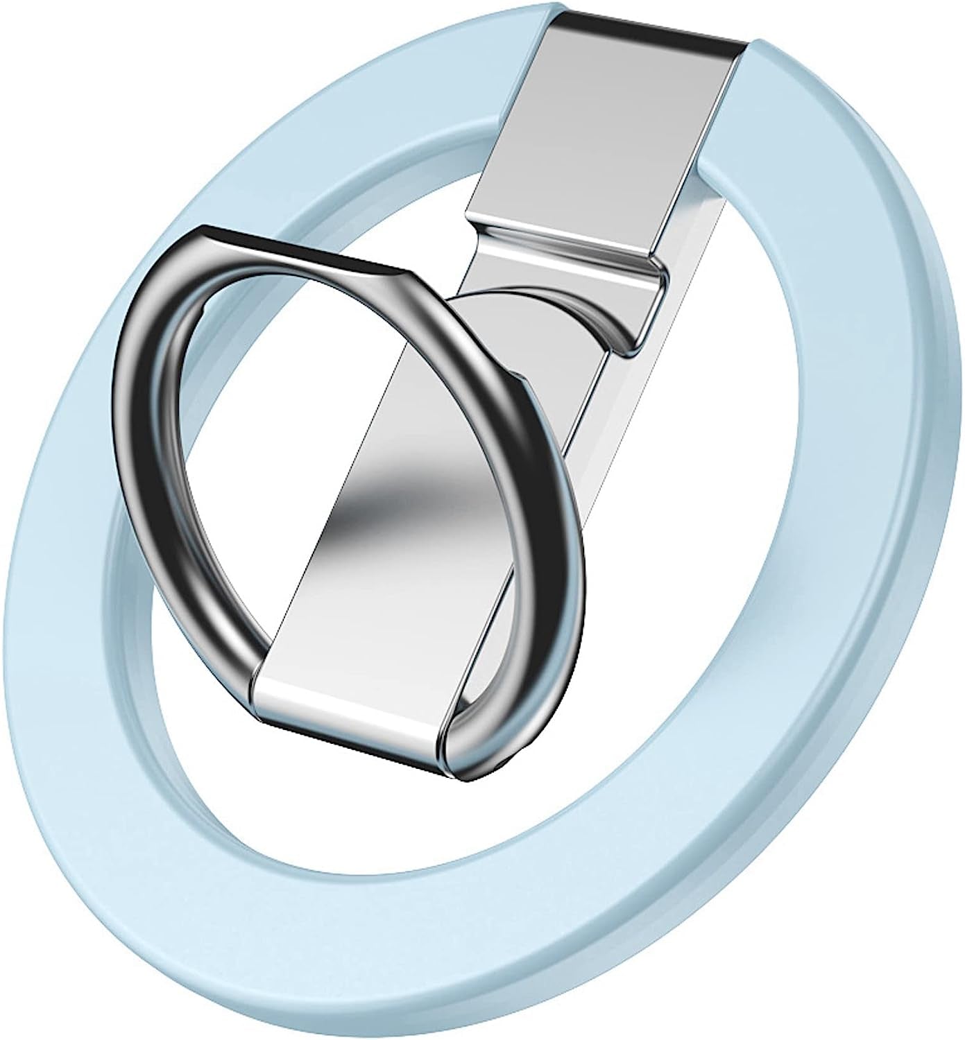 Aporia - Compatible for Magsafe Phone Ring Holder for Iphone 14 13 12 Mini Pro Max plus Finger Ring Grip Stand | Removable Detachable Metal Gripper (Black)  Aporia International Sierra Blue  