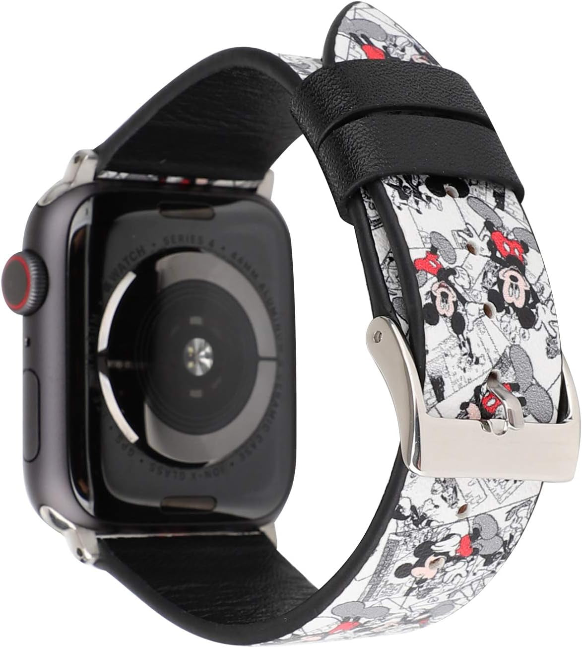 Lovely Style Watch Band Strap Cute Dressy Leather Wristband Bracelet Compatible with 45Mm 44Mm 42Mm Apple Watch Series 8/7/6/5/4/3/2/1/Se/49Mm Ultra (Black)  Clatune White 42/44/45/49 mm 