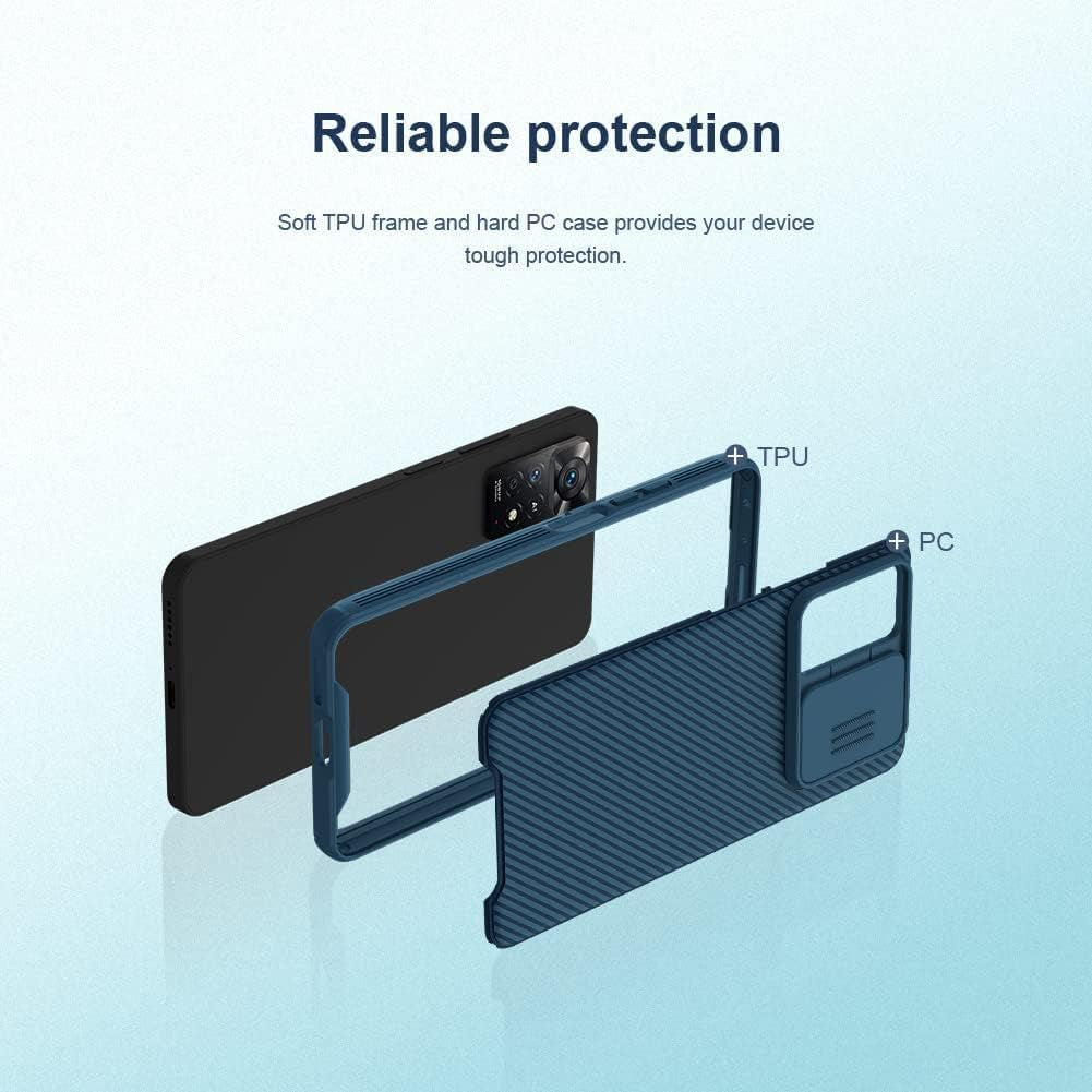 SZAMBIT Case with Camera Protection Compatible for Xiaomi Poco Series,With Camera Slide Cover,Anti-Fingerprint,Ultra Thin Hard PC Shockproof Bumper Case Compatible with Xiaomi Poco F5 Pro,Black  SZAMBIT   