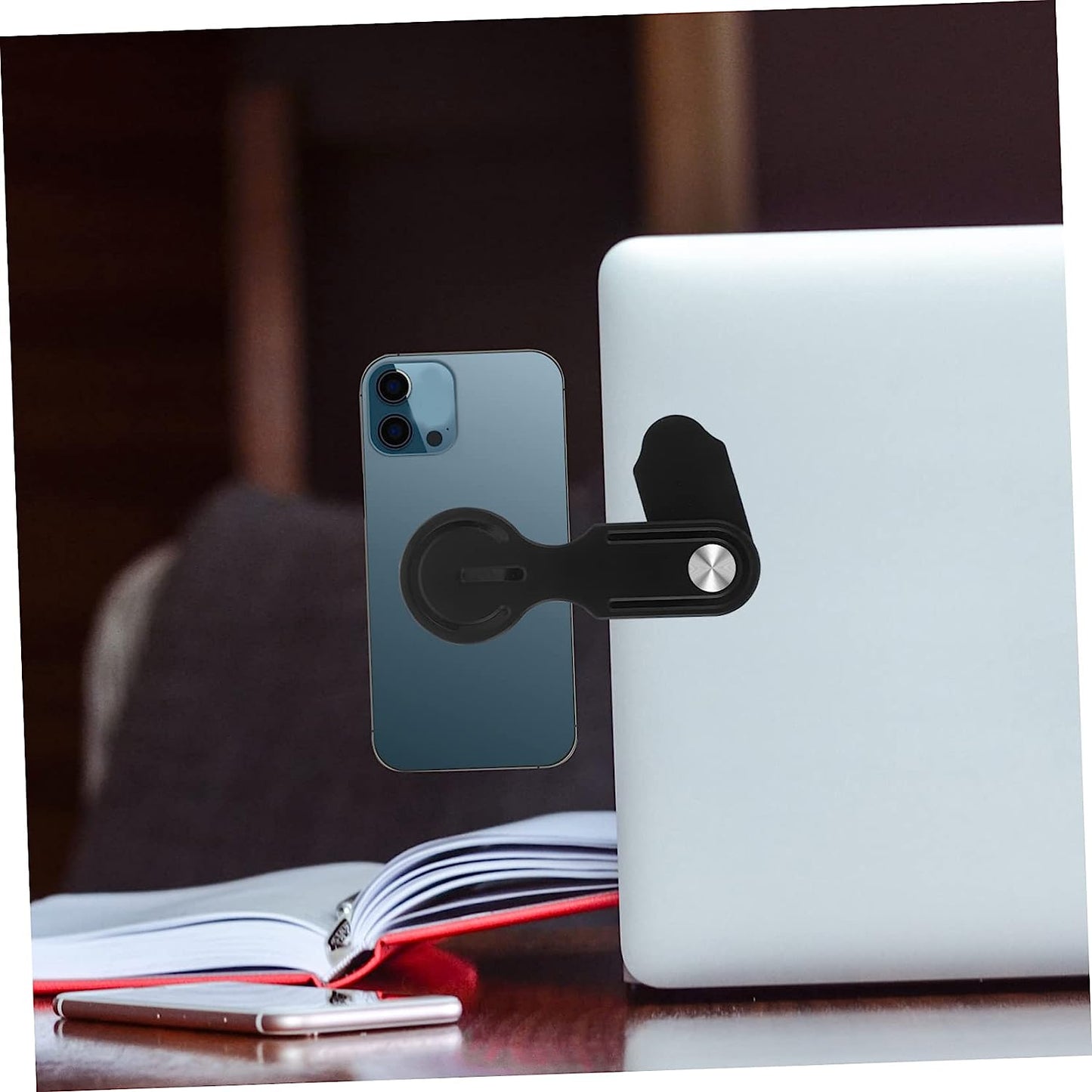 VILLFUL Mobile Phone Expansion Bracket Laptop Phone Mount Phone Holder Monitor Stands Mobile Laptop Stand Laptop Magnetic Phone Holder Laptop Phone Holder Magnetic Laptop Arm for Phone Abs  VILLFUL   