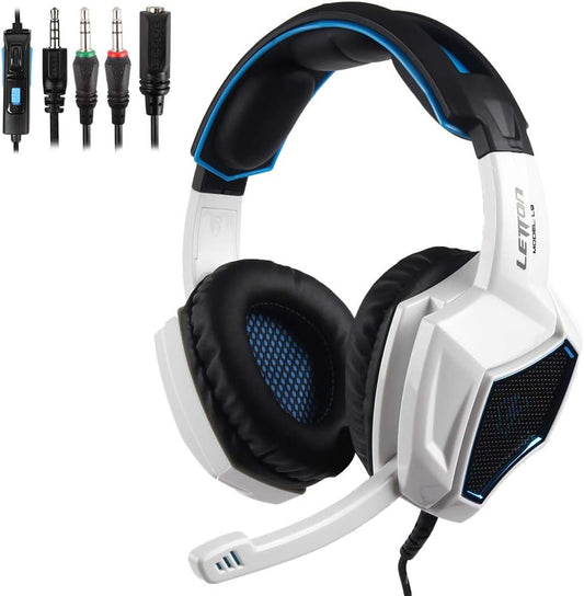 Docooler Gaming Headset Wired Game Earphone Stereo Over-Ear Headphone with Adjustable Microphone for PC Laptop Smart Phone  Docooler   