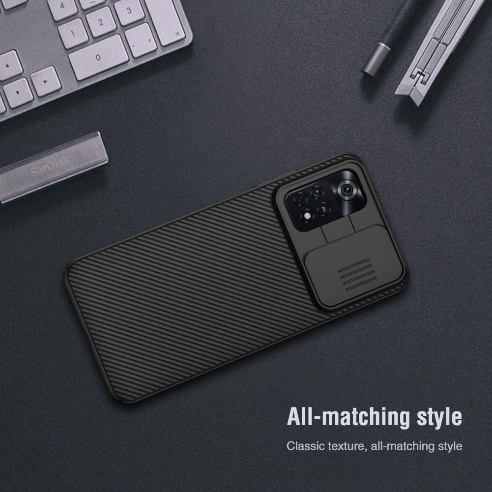 SZAMBIT Case with Camera Protection Compatible for Xiaomi Poco Series,With Camera Slide Cover,Anti-Fingerprint,Ultra Thin Hard PC Shockproof Bumper Case Compatible with Xiaomi Poco F5 Pro,Black  SZAMBIT   