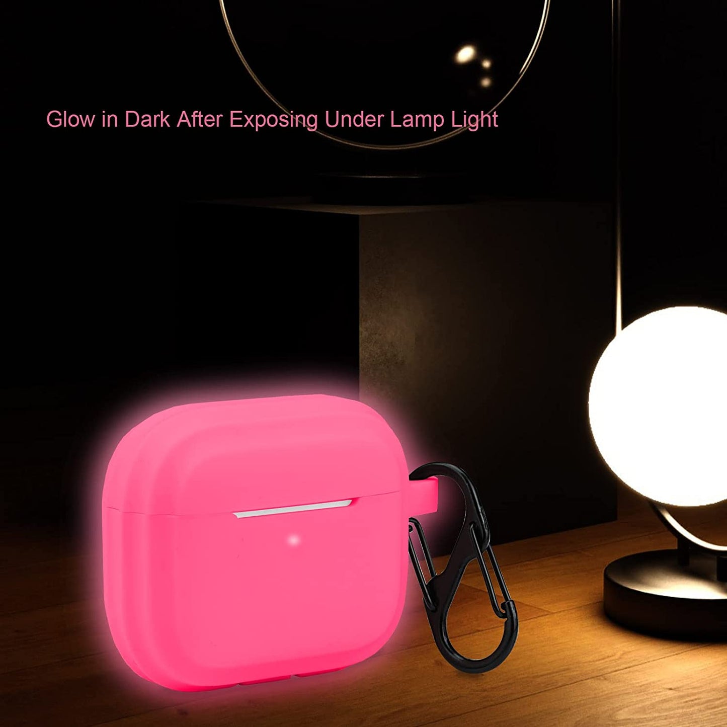 Case Airpods 3 Replacement for Apple Airpods 3Rd Generation 2021, Pink Airpod 3 Gen Silicone Protective Skin Sleeve Accessory Glow in Dark for Girl, Women - LEFXMOPHY  LEFXMOPHY   