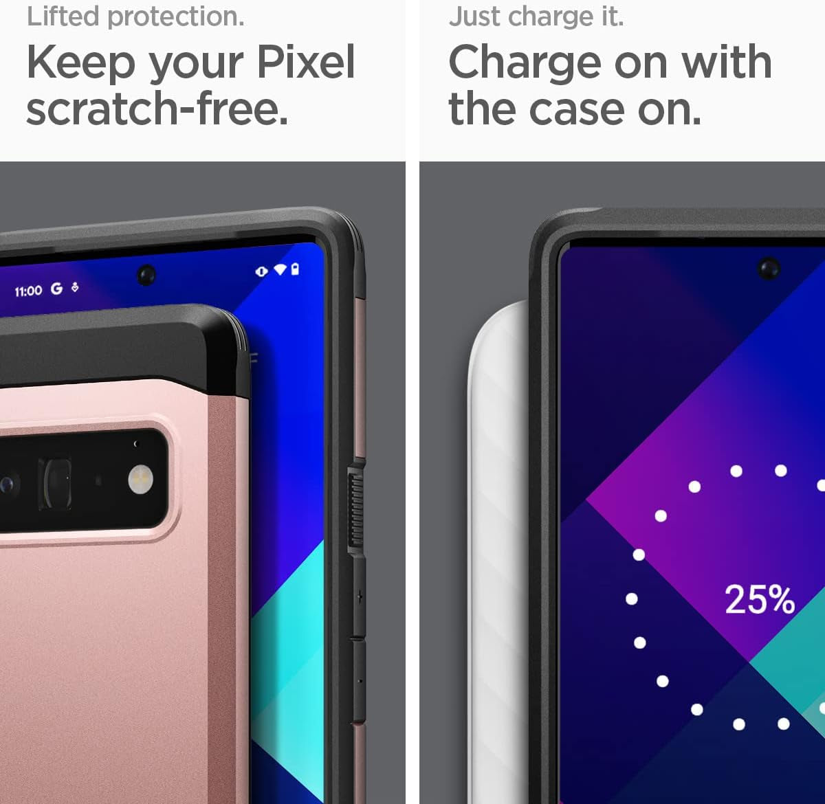 Spigen Tough Armor [Extreme Protection Tech] Designed for Google Pixel 6 Pro Case (2021) - Rose Gold  Spigen   