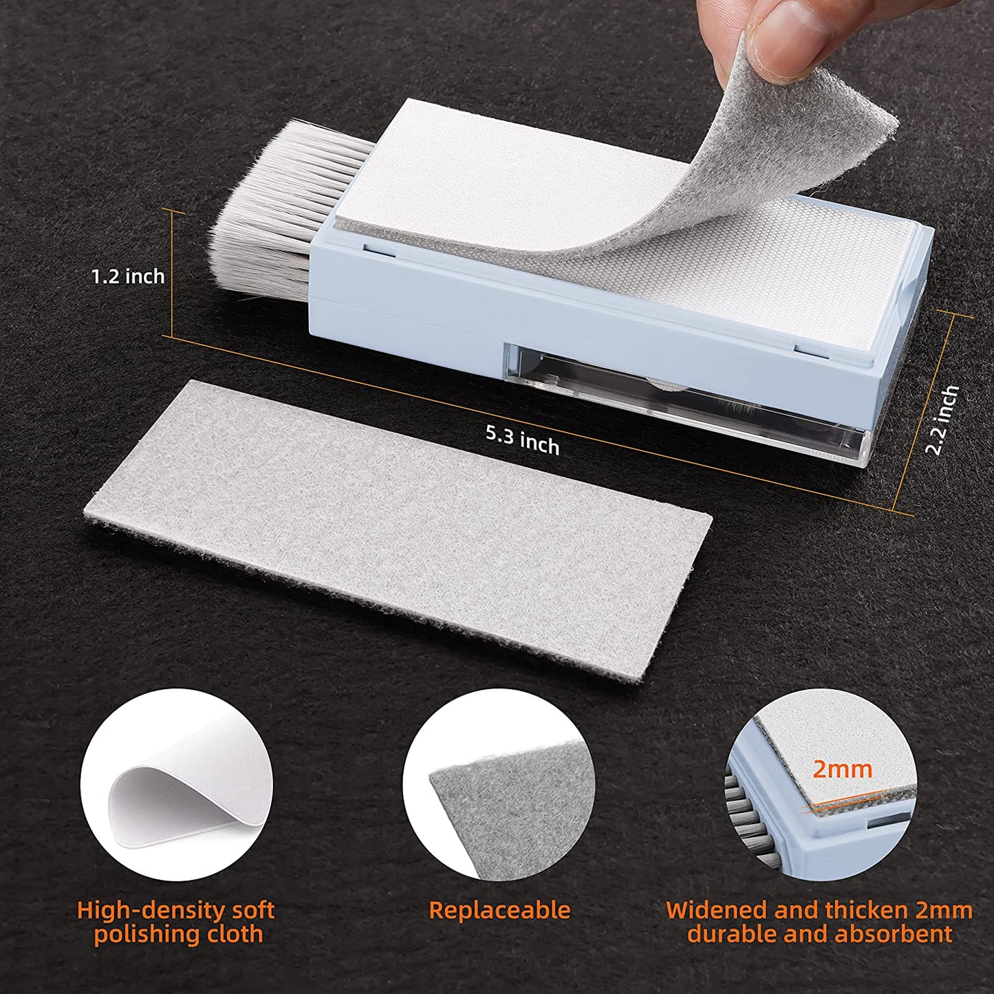 10-In-1 Laptop Keyboard Cleaner Cleaning Kit, Electronics Screen Cleaner Repair Tool with 3 in 1 Earbud Cleaner Pen, Camera Lens Pen, Suit for Macbook Ipad, Iphone, Cell Phone, PC Monitor with Patent  Tassmpitor   