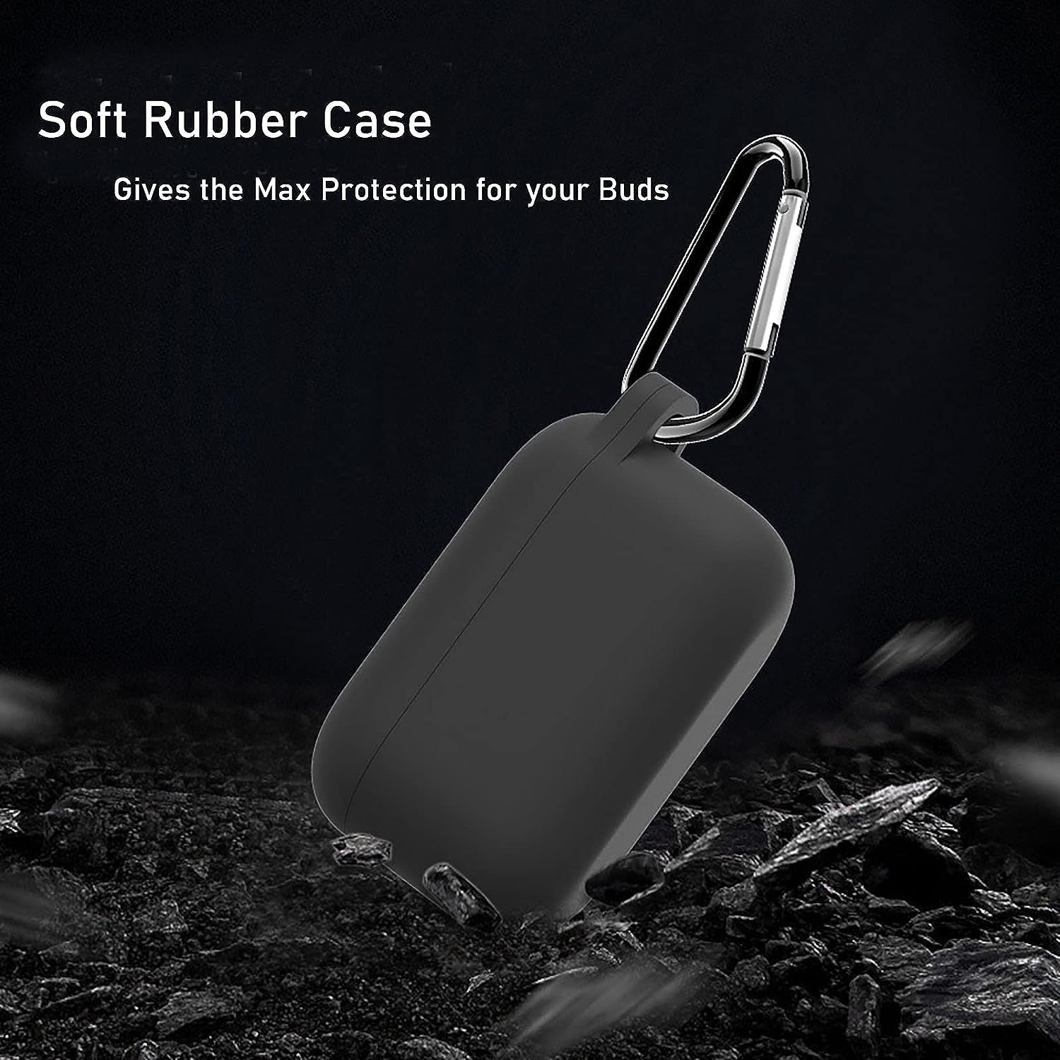 LEFXMOPHY Case Cover Replacement for 3Cho Buds (2Nd Gen) / 2 Generation Wireless Earbuds, Black Silicone Protective Skin  LEFXMOPHY   