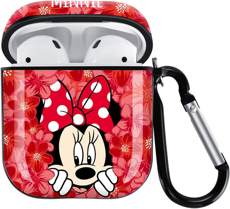 Airpods Case Cover with Keychain, Full Protective Silicone Case for Apple Airpods 1 & 2 Accessories Skin Cover for Women Girl ,Airpods Wireless Charging Case (RED)  FREEER LLC   