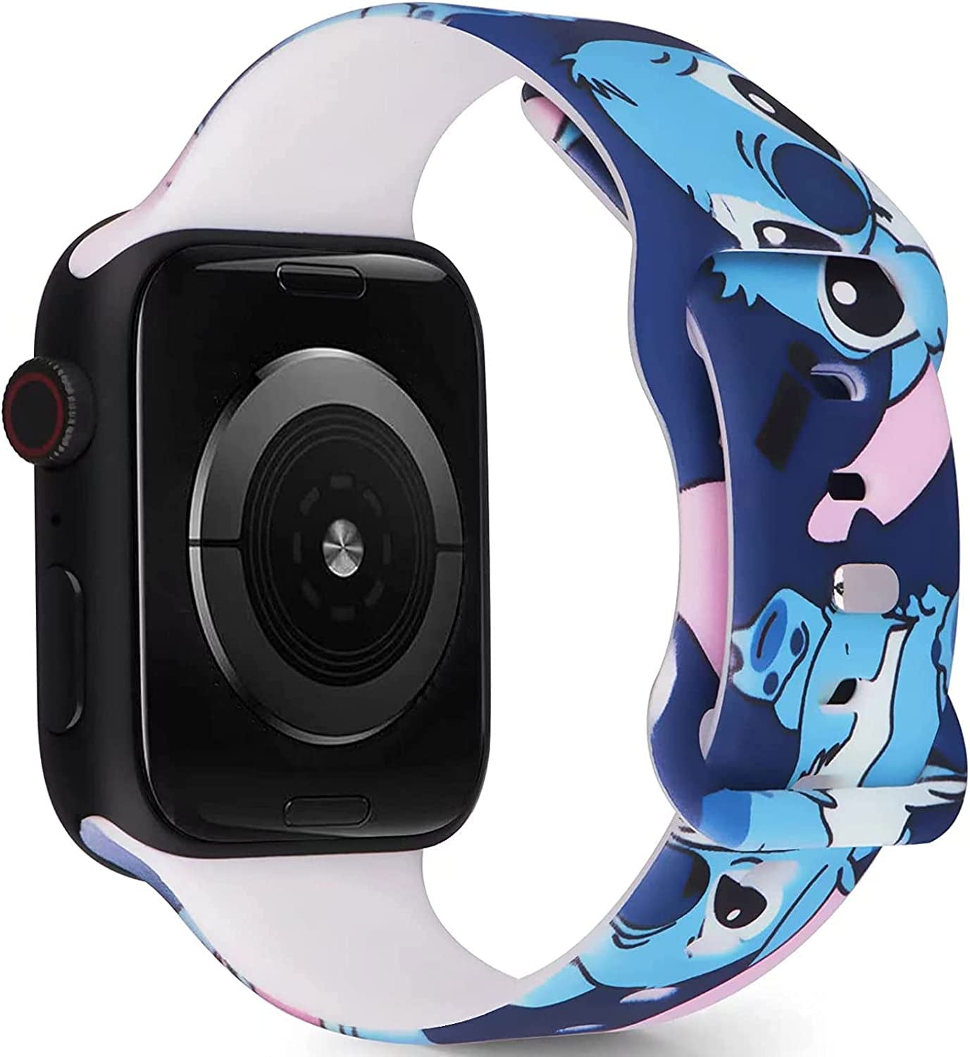 HYHMXB Cute Cartoon Monster Pattern Watch Bands Compatible with Apple Watch 38Mm 40Mm 41Mm for Kids Girl Boy, Grade Soft Silicone Sports Wristband Strap for Iwatch SE & Series 8/7/6/5/4/3/2/1  Hi-Yoohere   