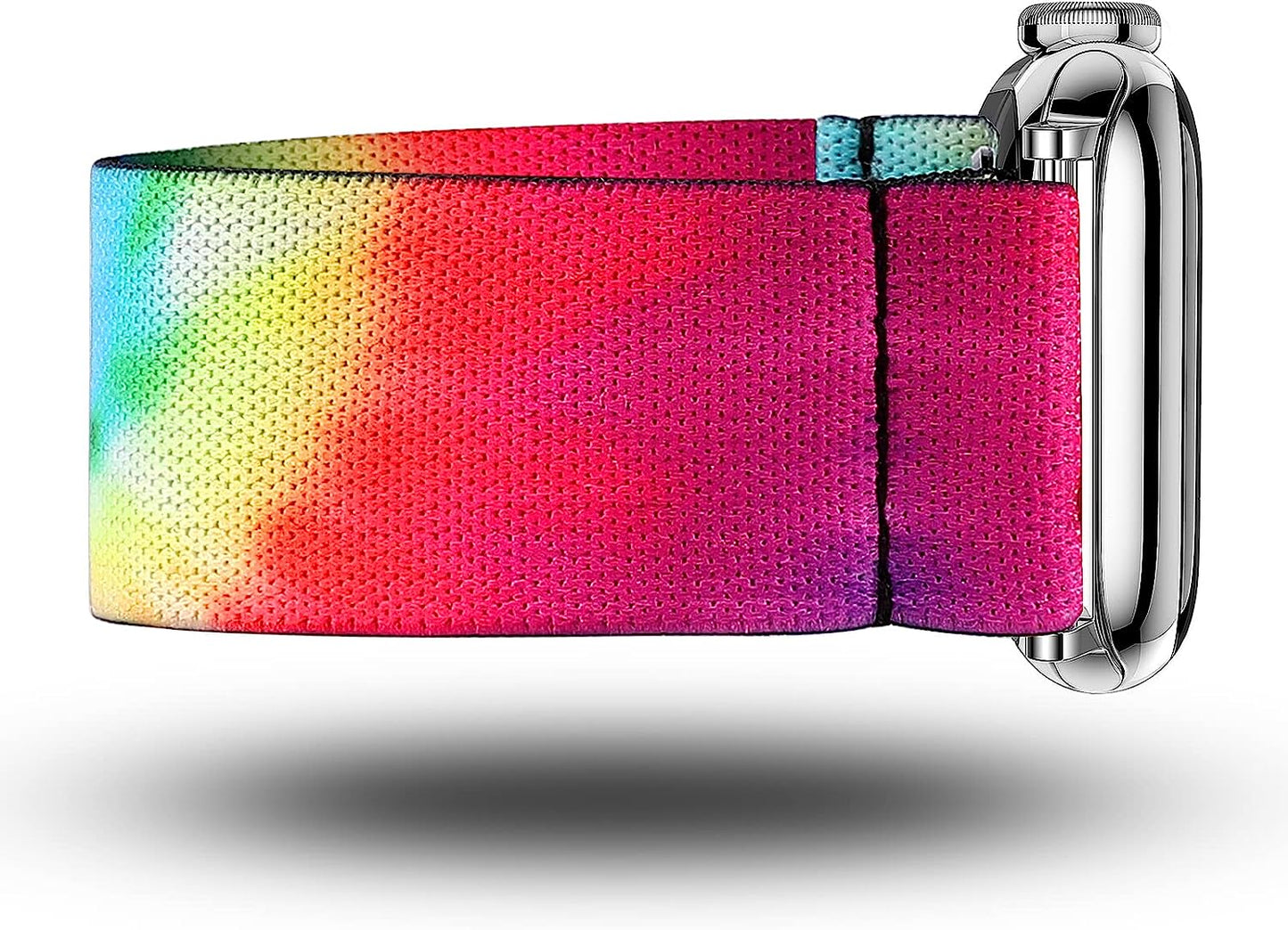 TOYOUTHS Elastic Band Compatible with Apple Watch Band Scrunchies Stretchy Solo Loop 41Mm/40Mm/38Mm Soft Nylon Strap Replacement Wristband for Iwatch Series 8/7/SE/6/5/4/3/2/1, Black/Gold/Blue, S  TOYOUTHS   