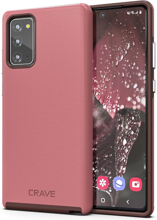 Crave Note 20 Case, Dual Guard Protection Series Case for Samsung Galaxy Note 20 - Berry  Crave   