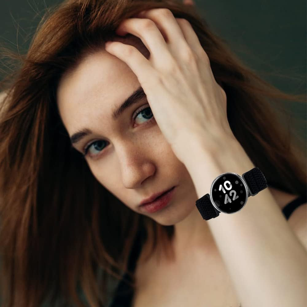 20Mm Stretchy Bands Compatible with Samsung Galaxy Watch 5/4 40Mm 44Mm/Watch 5 Pro 45Mm/Watch 4 Classic 42Mm 46Mm, Nylon Strap for Galaxy Active 2 40 44Mm/Active 40Mm/Watch 3 41Mm/Galaxy Watch 42Mm  BOTNUW   