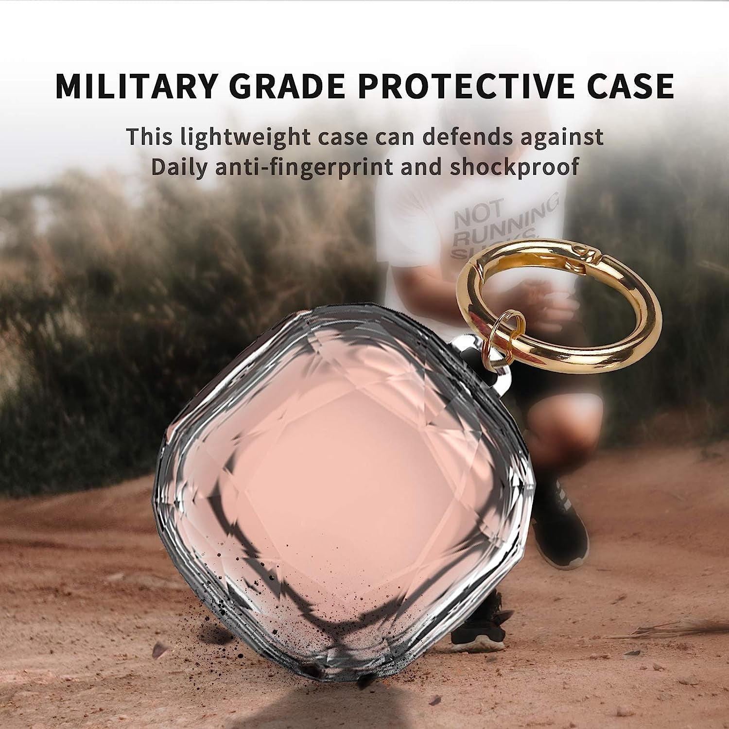 Newseego Protective Case Compatible with Samsung Galaxy Buds 2 (2021)/Galaxy Buds Pro Case/Galaxy Buds Live Case Cover (2020) with Carabiner Keychain Hard PC Shockproof Drop Protective Cover- Clear  Newseego   