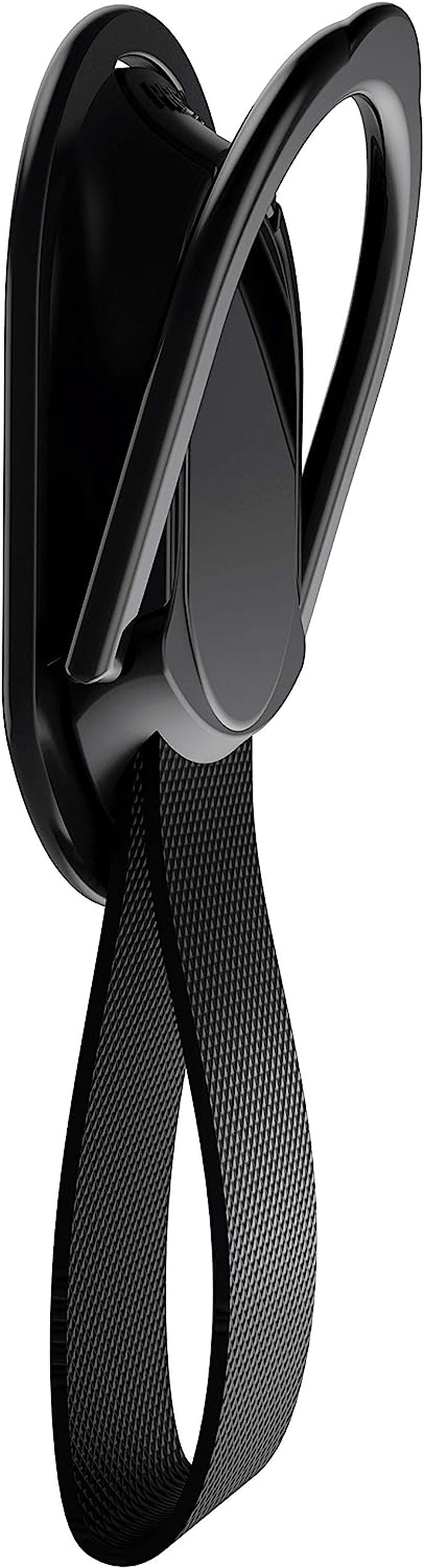 Ghostek LOOP Magnetic Phone Strap Holder for Hand with Kickstand Ergonomic Finger Grip Works with Car Mounts and Detachable for Wireless Charging Designed for Iphone, Galaxy, Pixel Case Covers (Black)  Ghostek   