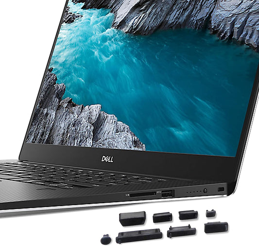 Portplugs - Dust Plugs for PC Laptops (13 Piece Set) - Protect Computer Ports from Dirt, Dust, and Splashes (Black)  PortPlugs   