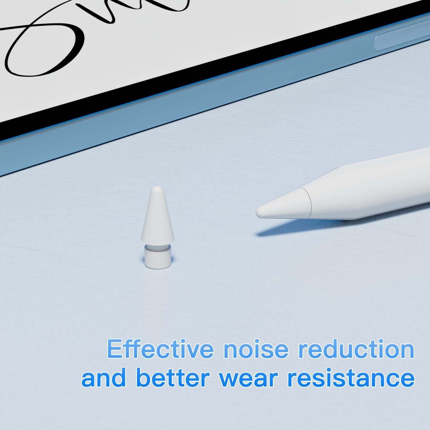 Replacement Tips Compatible with Apple Pencil 2 Gen Ipad Pro Pencil - Ipencil Nib for Ipad Pencil 1 St/Pencil 2 Gen White, 2 Pack  Qreninv   