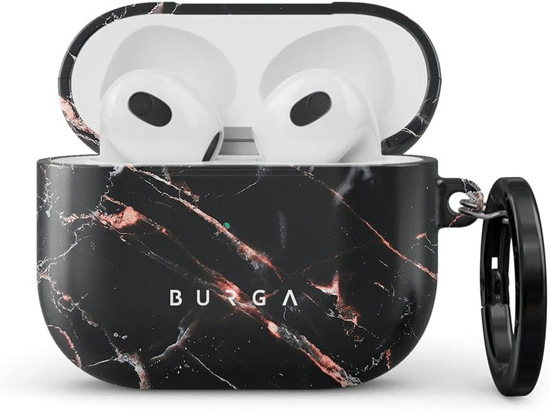 Burga Airpod Hardcase Compatible with Apple Airpods MAX Case, Sky Blue Mint Green Gold Dusts Marble Turquoise Azure Ocean Cute Case for Women, Protective Hard Plastic Case Cover  BURGA Meteor Shower Airpods 3 