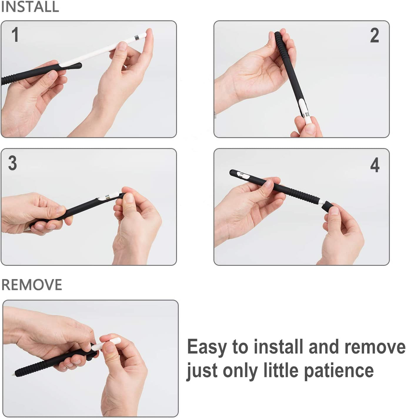 Case for Apple Pencil Grip 1St Generation Apple Pencil Cover Holder for Apple Pencil Sleeve Apple Pen Accessories with Protective Nib Cover Compatible with Apple Pencil 1St Generation Pink  TICARVE   