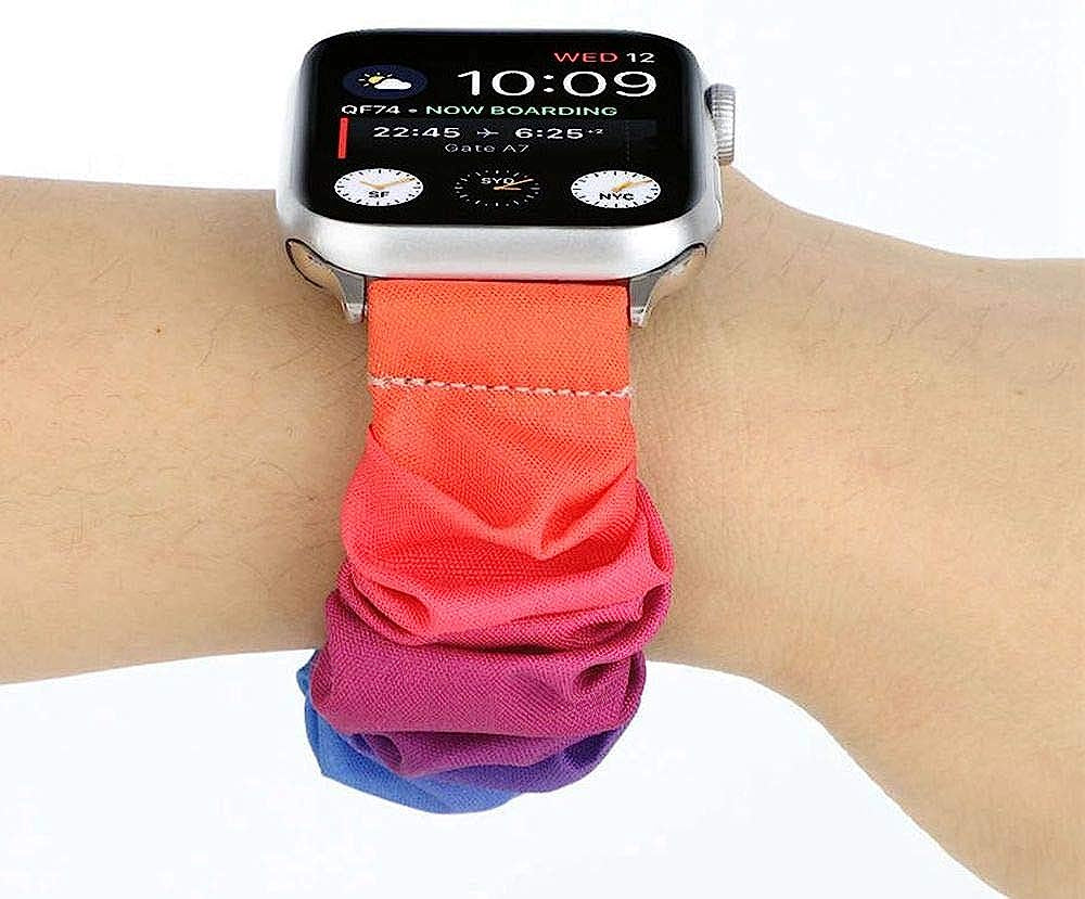 Tomcrazy Scrunchie Elastic Watchband for Apple Watch Band Series 8 7 6 5 4 3 2 1 SE Ultra, Watch Band for Iwatch 49Mm 45Mm 41Mm 38Mm 40Mm 42Mm 44Mm Strap Bracelet  Ruidou Technology Co Ltd   