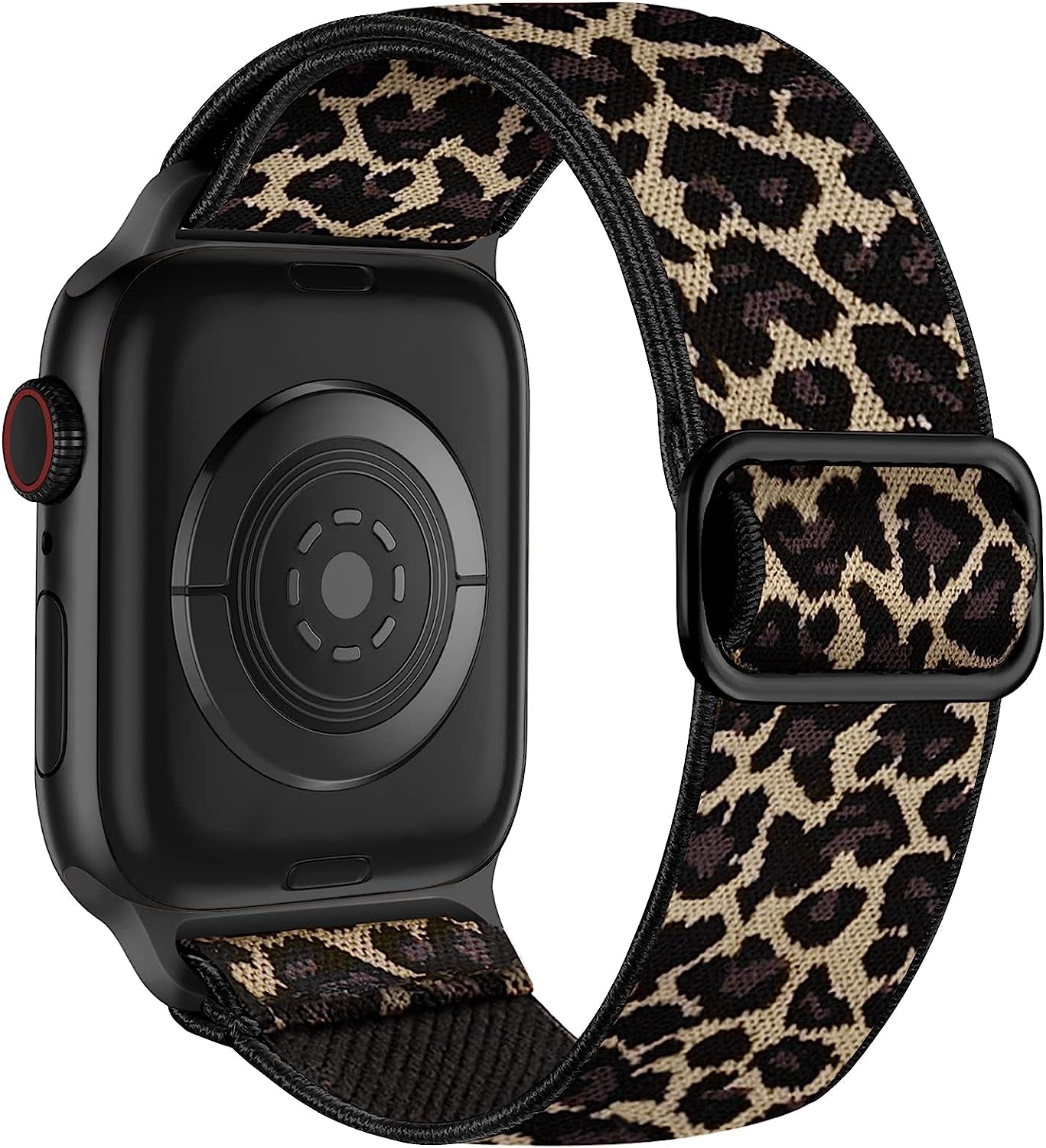 Lerobo Elastic Bands Compatible with Apple Watch Bands 44Mm 42Mm 38Mm 40Mm,Stretchy Solo Loop Soft Nylon Strap Replacement Band for Iwatch/Apple Watch SE Series 6,Series 3,Series 5 4 3 2 1 Women Men  PJStore-US Leopard 42mm/44mm/45mm/49mm 