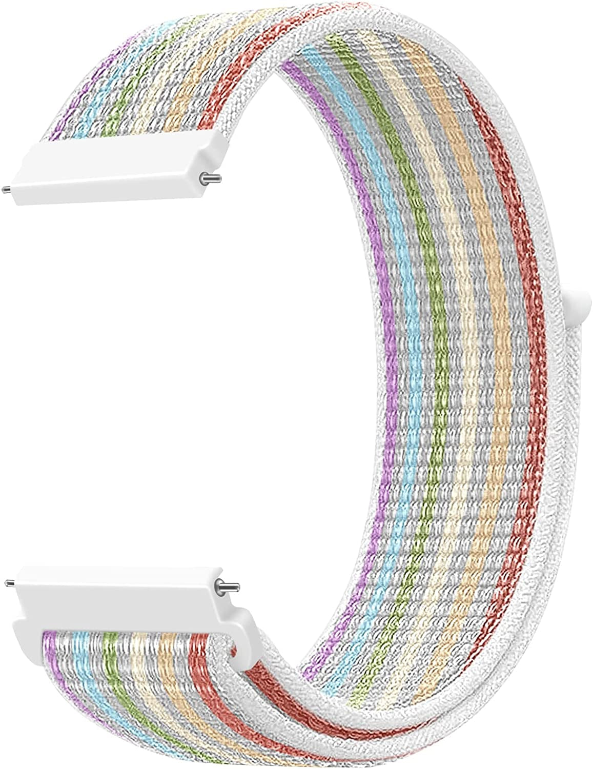 20Mm Quick Release Watch Band Nylon Strap for Samsung Galaxy Watch 5 4 3 40Mm 41Mm 42Mm 44Mm 45Mm 46Mm Nylon Breathable Sport Strap Wristband Replacement Bracelet for Amazfit Bip U Pro/Gts/Gts 2 3 4  DMVEIMAL Colorful  