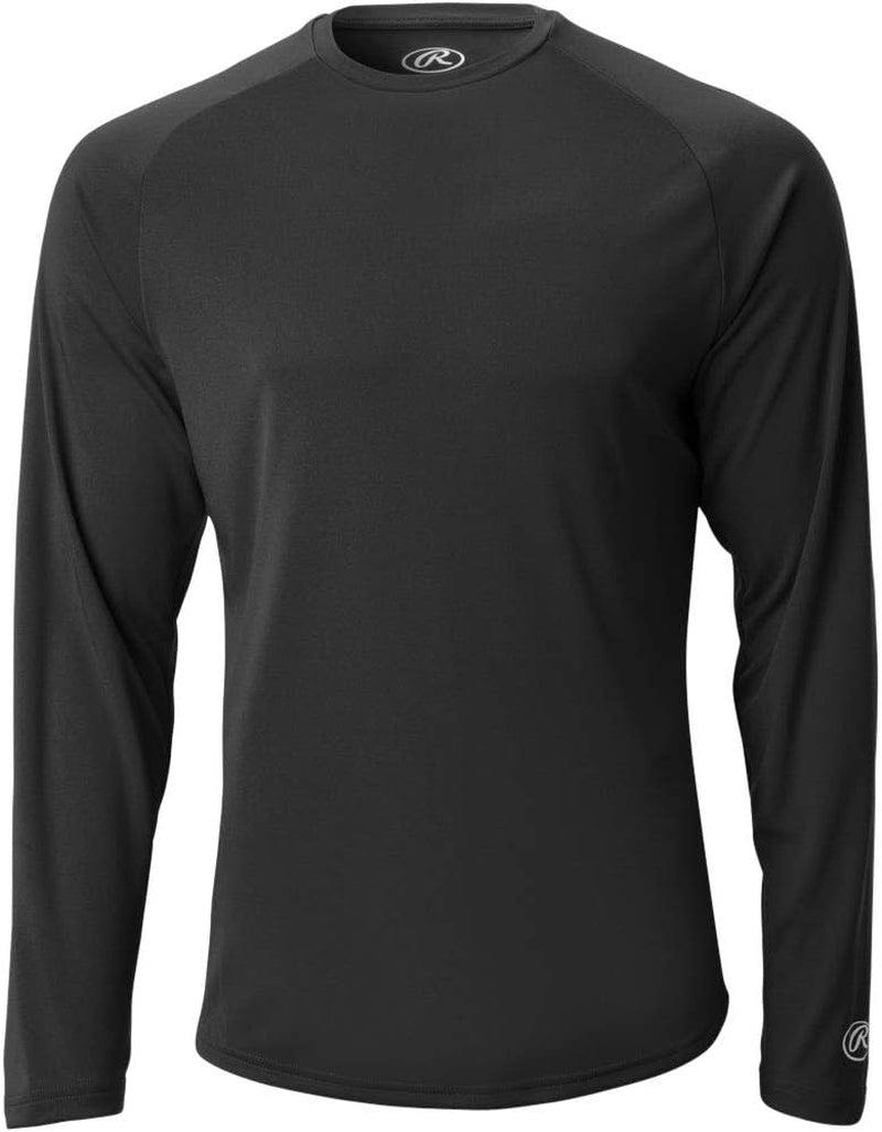 Rawlings Men'S Adult Tech Long Sleeve Shirt Series  Rawlings Sporting Goods Black Small 