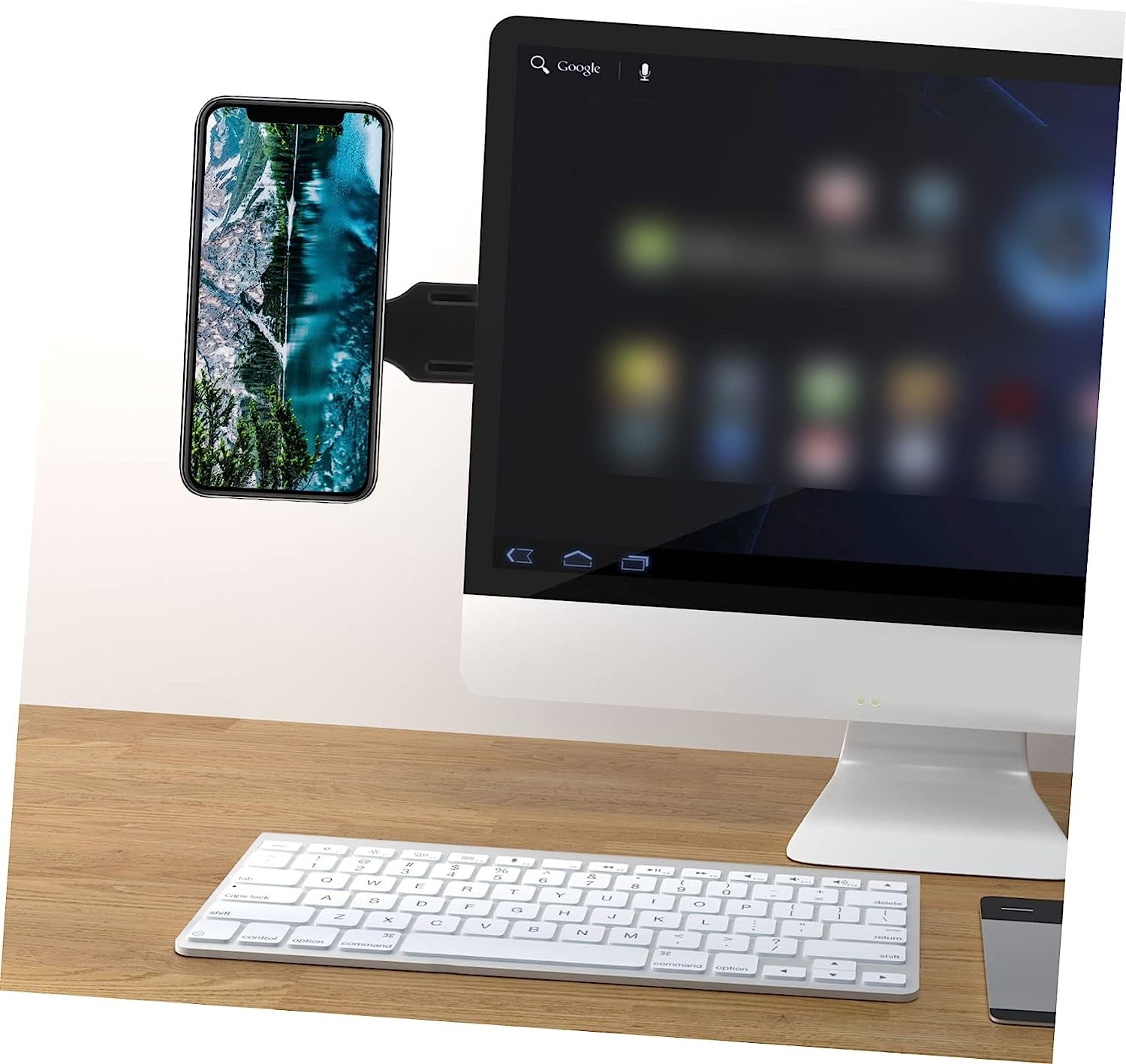 BETOOKY Mobile Phone Expansion Bracket Portable Monitor Mount Black Monitor Stand Laptop Phone Holder Phone Monitor Mount Laptop Phone Holder Magnetic Laptop Magnetic Phone Holder Desk Abs  BETOOKY   