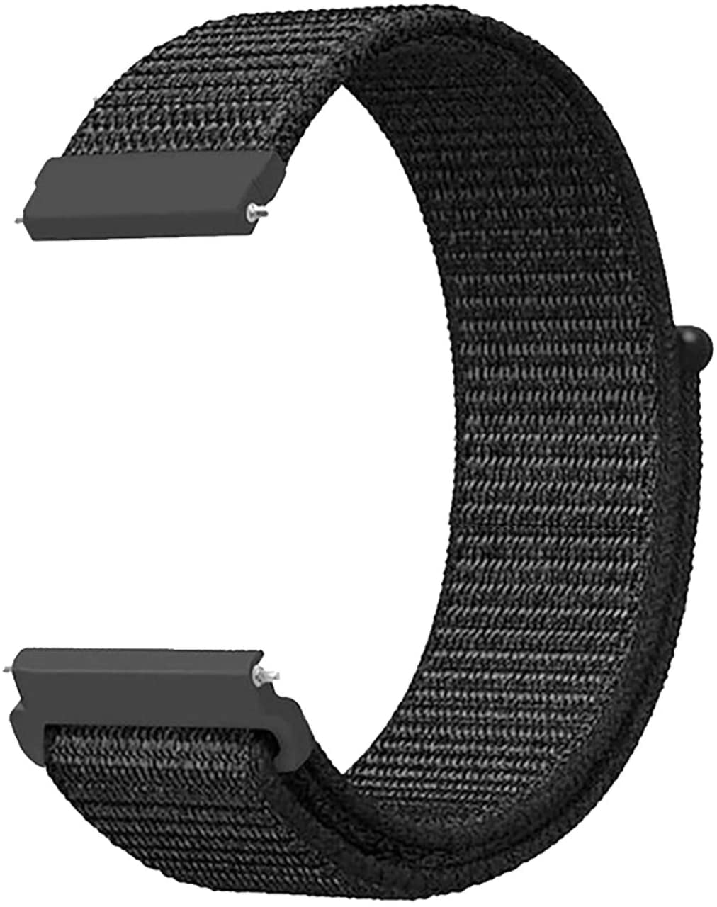 Morsey 22Mm Soft Nylon Watch Bands Compatible for Samsung Galaxy Watch 46Mm/Watch 3 45Mm/Gear S3 Frontier/Classic, Sport Strap Wristband Replacement Bracelet for Women Men (Black)  Morsey   