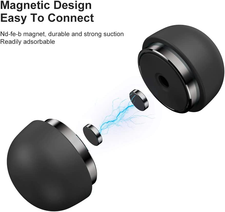 Portable Laptop Cooling Pad, Nediea Ergonomic Laptop Stand Small Invisible Cooler Ball Magnetic Foot Heat for Macbook Pro/Air, Lenovo,12-17 Inches Tablet&Laptop (Black)  PAIFAN   