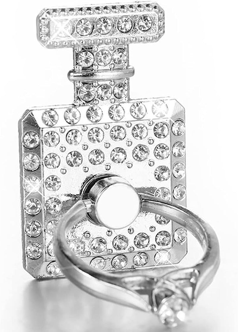 Cell Phone Ring Stand Holder Grip, 360° Cell Phone Ring Holder Stand Finger Kickstand, Cell Phone Ring Grip Holder for Back of Phone, Cell Phone Ring Grip Stand Silver Black Rose Gold  Mheijo   