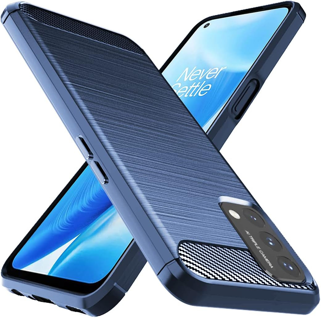 Osophter for Oneplus Nord N200 5G Case Oneplus N200 5G Case Shock-Absorption Flexible TPU Rubber Protective Cell Phone Cover Cases for 1+Nord N200 5G(Navy Blue)  Osophter   