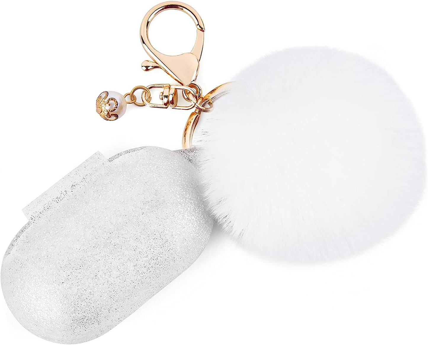 Filoto Silicone Case for Samsung Galaxy Buds plus Case/Galaxy Buds Case with Pom Pom Keychain Protective Cover Galaxy Earbuds Accessory (Burgundy)  Kerle Silver White  