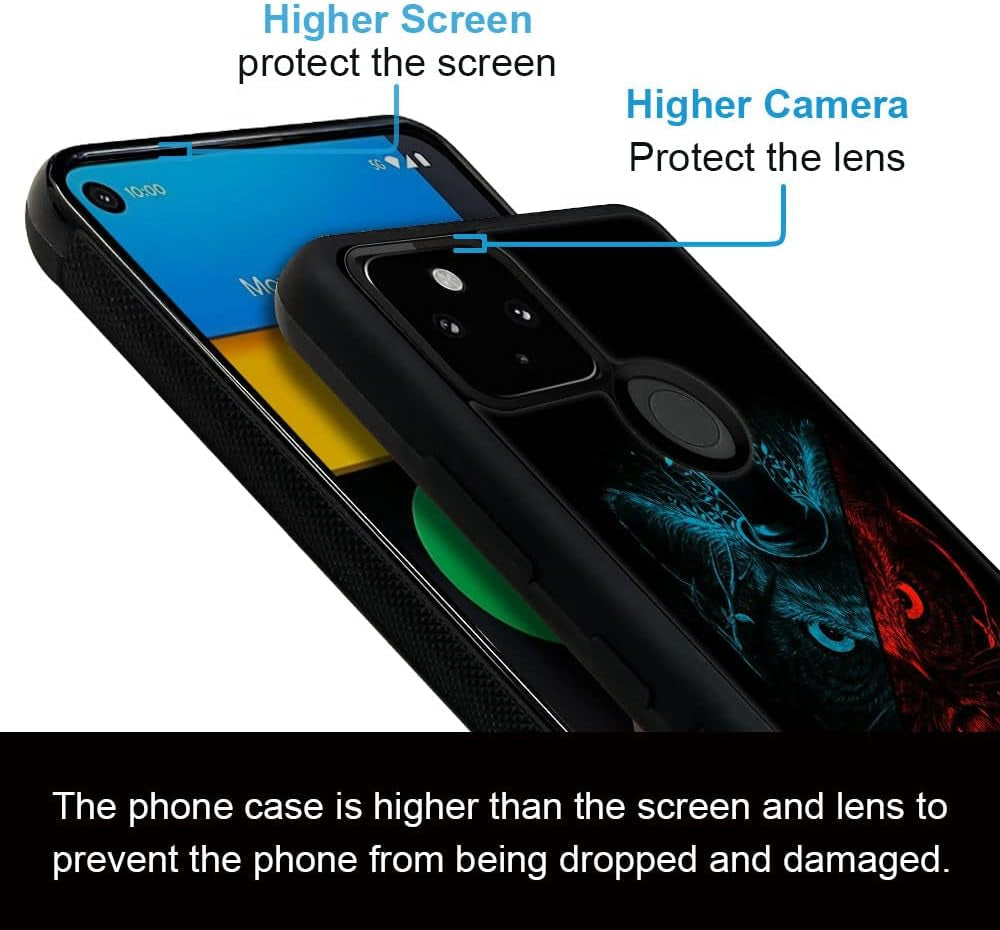 CARLOCA Case Compatible with Google Pixel 5 Case,Gentleman Owl Case for Google Pixel 5 Boys Men,Anti-Scratch Soft TPU Case for Google Pixel 5 Case 6.0-Inch Gentleman Owl  CARLOCA   