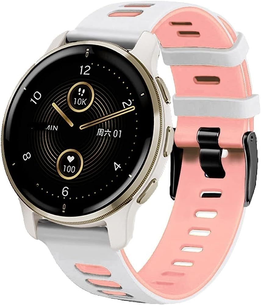 IOTUP 20Mm Watchband for Garminmove Sport Garmin VENU 2 plus SQ Straps Replacement Smart Watch Silicone Bands Vivoactive 3 3T HR Belt  IOTUP   