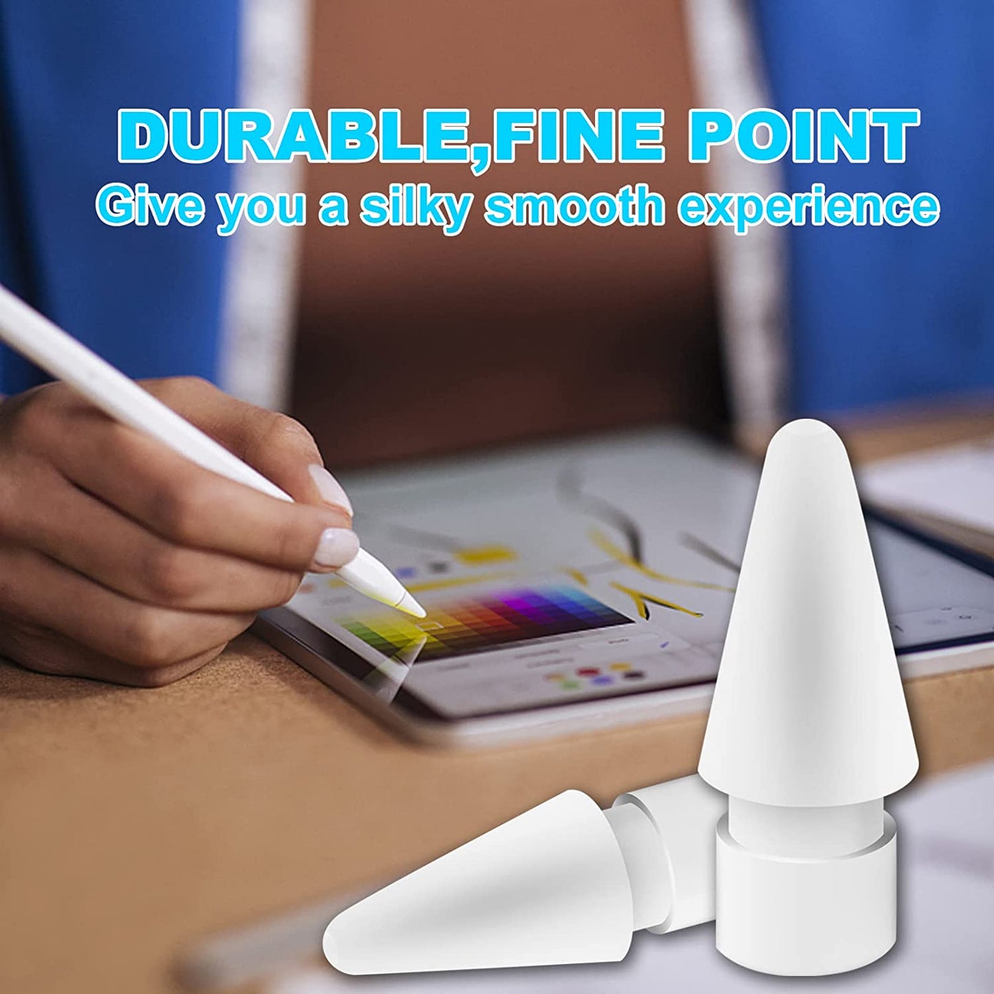 WONLEED 3PCS Premium Pencil Tips for Apple Pencil 2Nd Generation Ipad Pro Pencil, 3Color Apple Pencil Ipencil Nib Compatible with Ipad Apple Pencil 2 Gen / 1 St, Red/Purple/Pink  WONLEED   