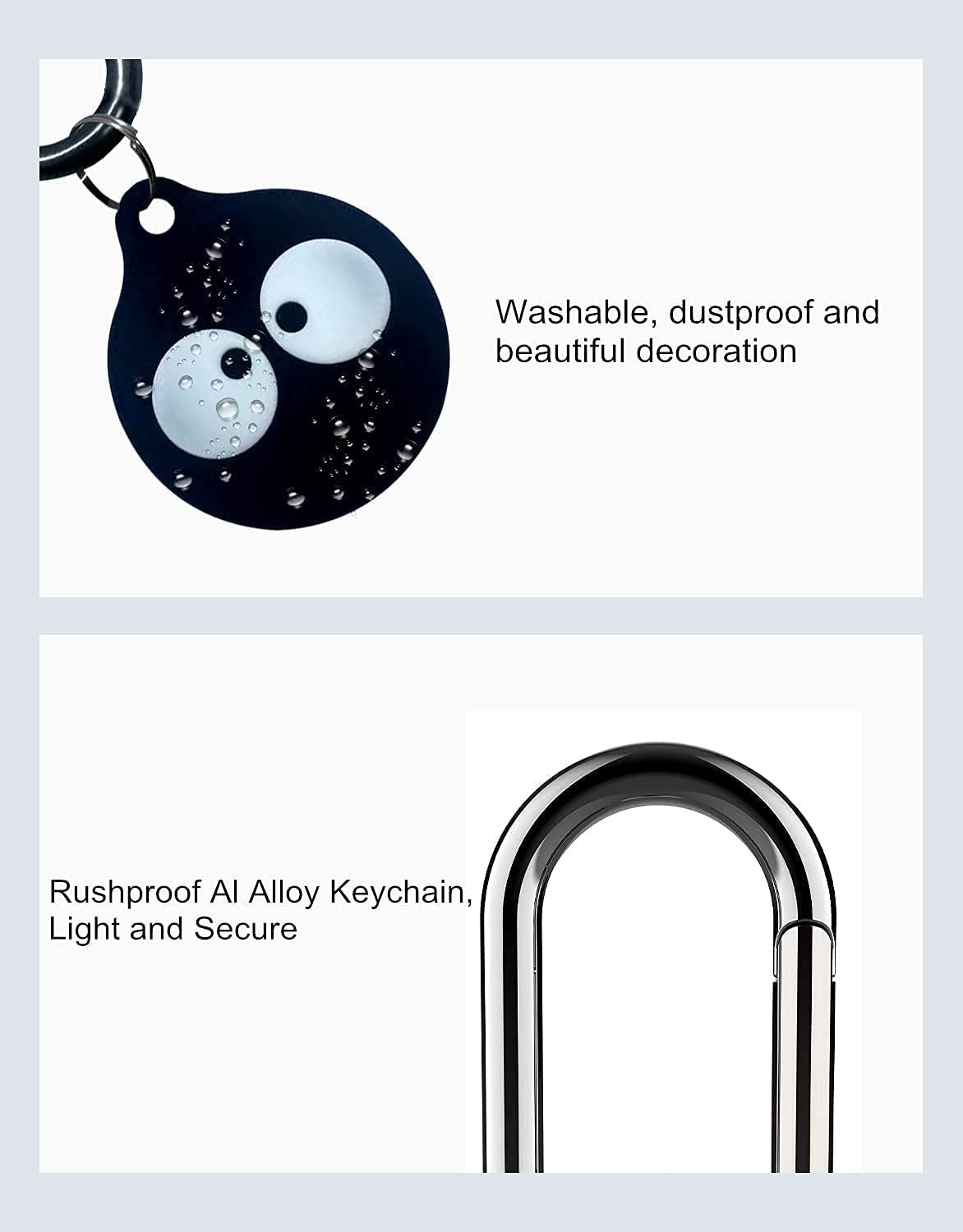 3 Pack Protective Case Compatible with Apple Airtag Cases, Cute Cartoon Silicone Protective Holder for Airtag Keychain, Pet,Luggage, Newest Design  Carrehome   