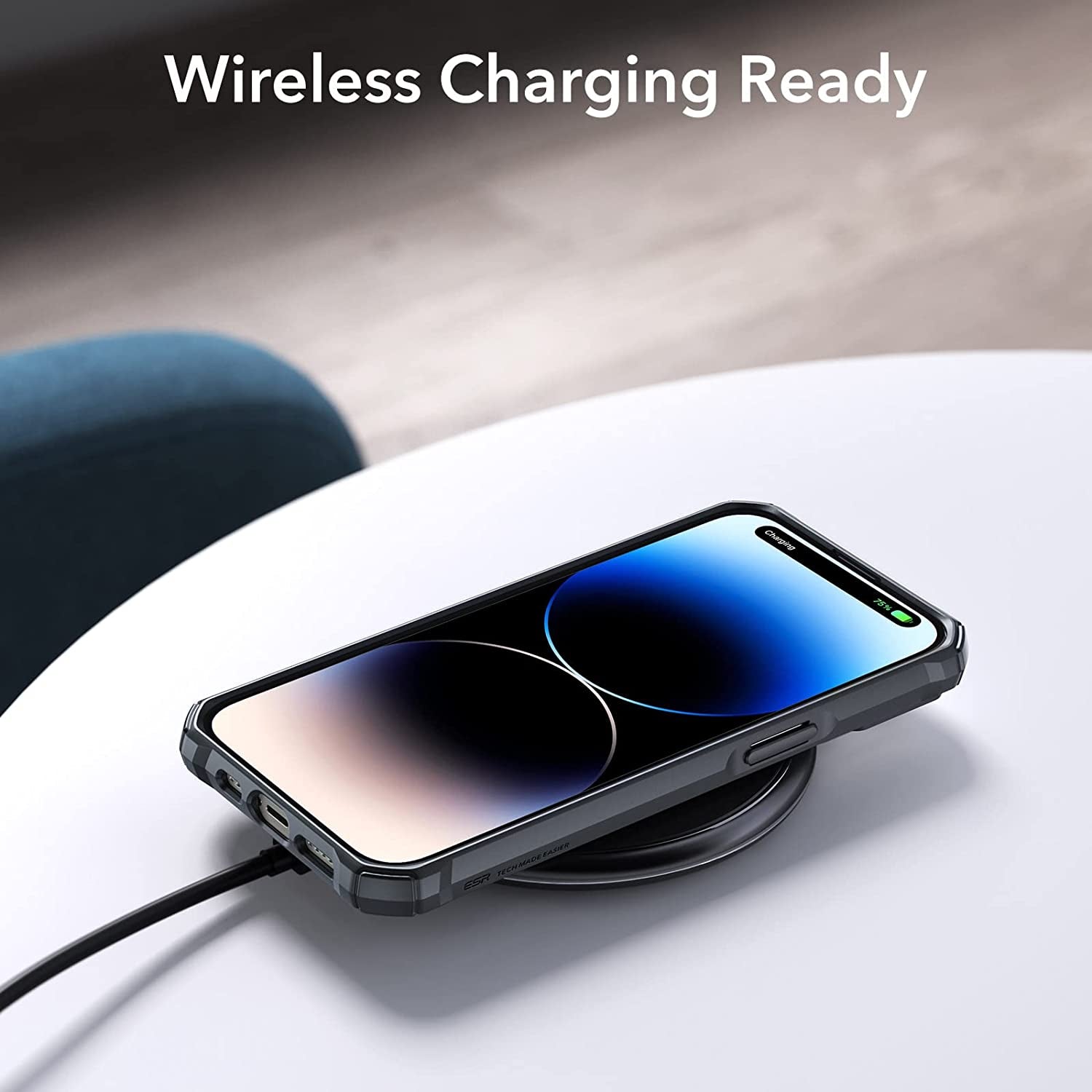 ESR for Iphone 14 Pro Case, Military-Grade Protection, Shockproof Air-Guard Corners, Yellowing-Resistant Acrylic Back, Phone Case for Iphone 14 Pro, Air Armor Case, Clear Black  Electronic Silk Road Corp   