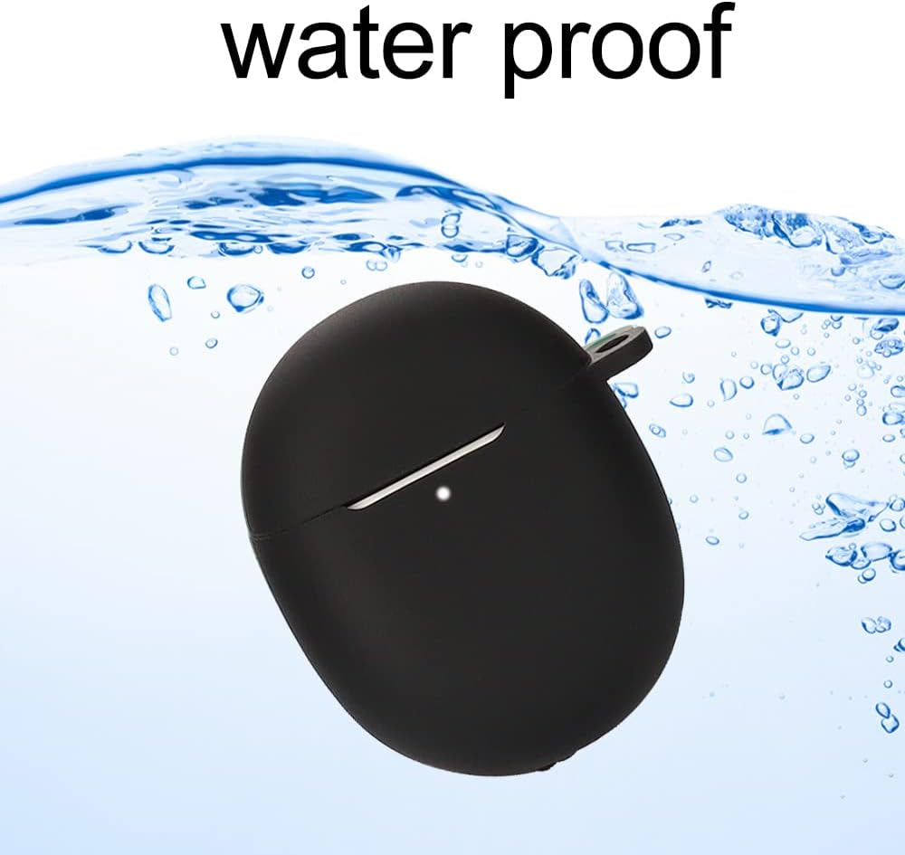 Accdeny Compatible for Google Pixel Buds Pro Headphone Case, [Supports Wireless Charging] [Shockproof Protective Case] Silicone Headphone Case (Black-White)  Accdeny   