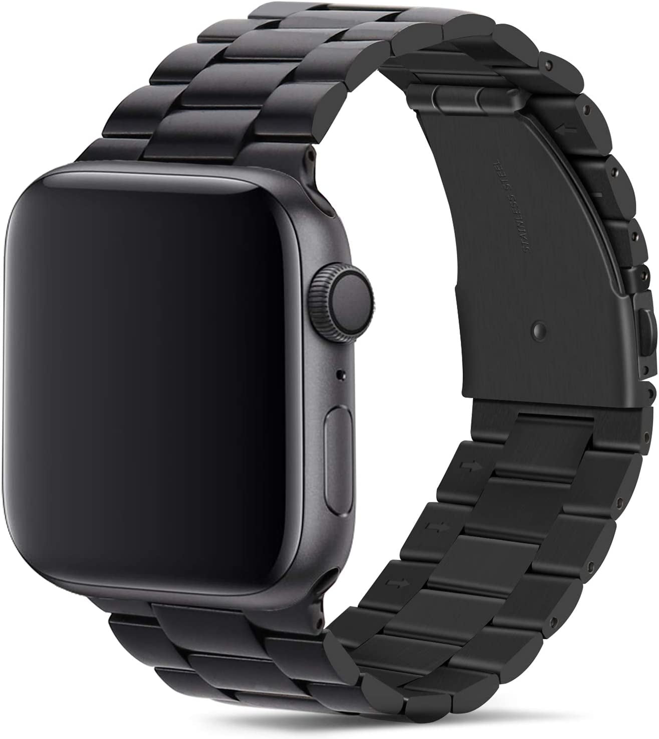 Tasikar Band Compatible with Apple Watch Band 49Mm Ultra Premium Stainless Steel Metal Replacement Strap with Case Compatible with Apple Watch Ultra 49Mm (Starlight)  Tasikar Black 38mm/40mm/41mm 