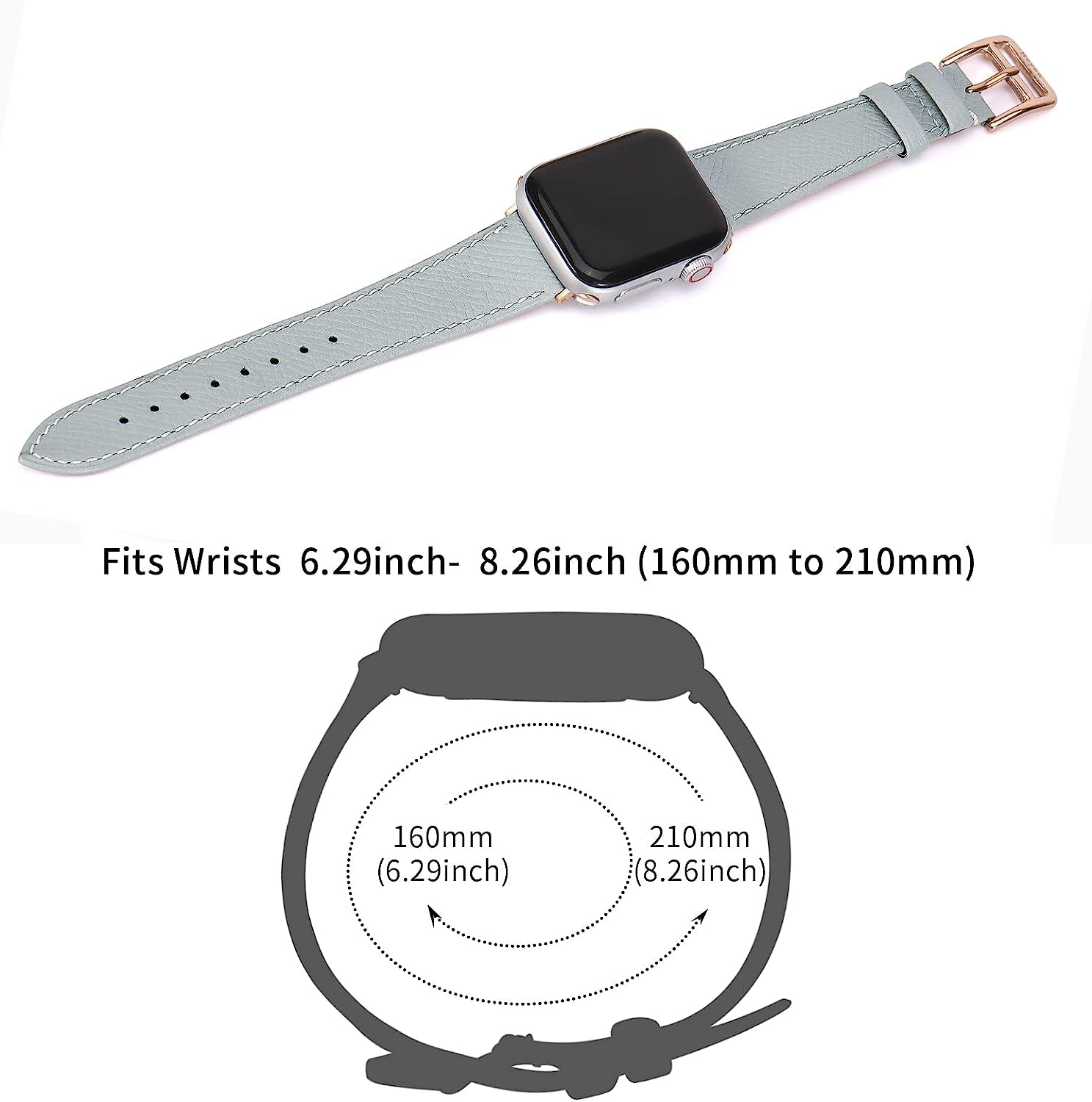Heyon Women Leather Band Compatible with Apple Watch 38Mm 40Mm 42Mm 44Mm,Genuine Leather Watch Band for Iwatch  Heyon   