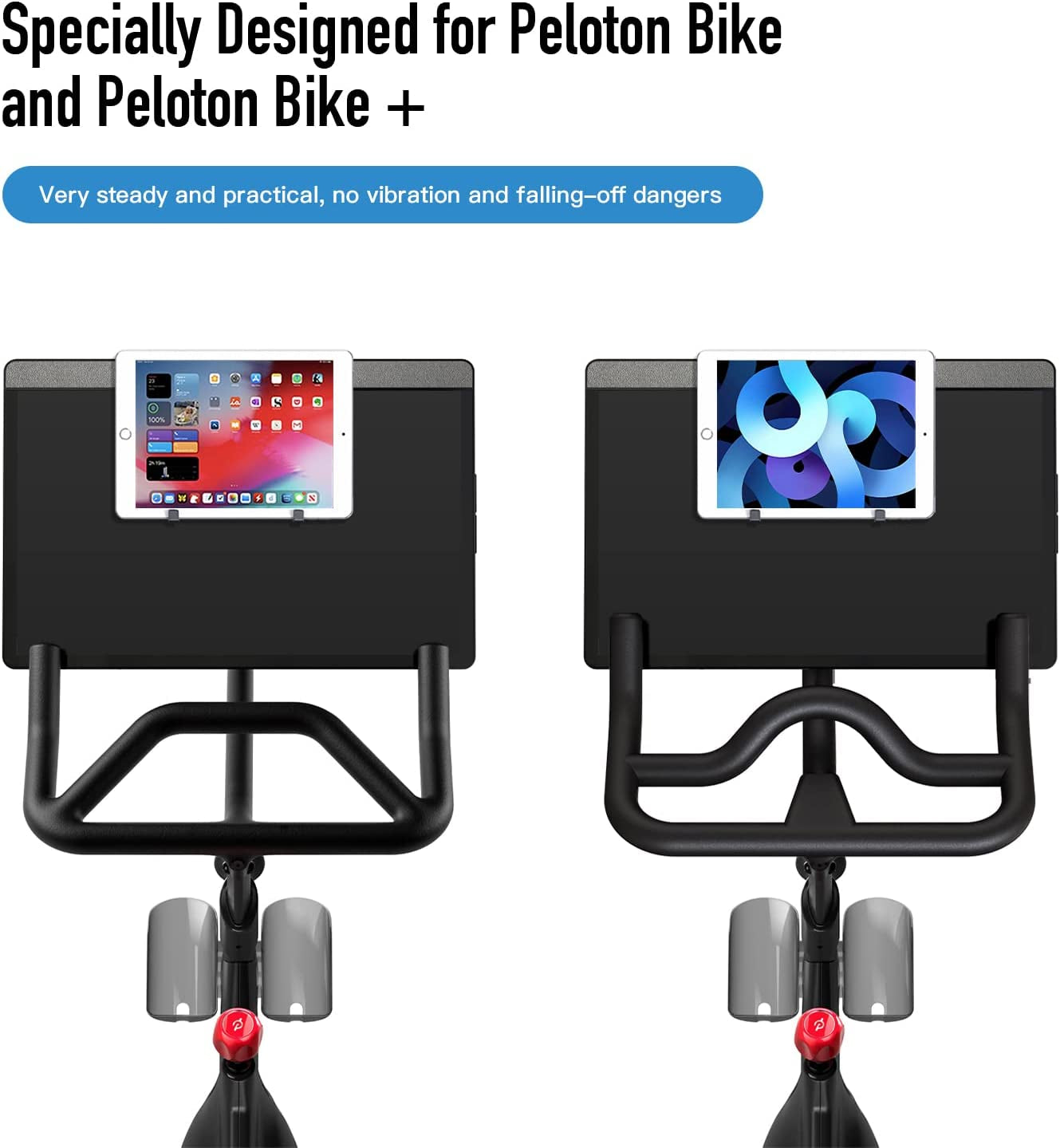 Adjustable Tablet and Phone Holder Mount Bracket for Peloton Bike and Peloton Bike Plus, Ipad Holder, Accessories for Peloton Bike  Tiga   