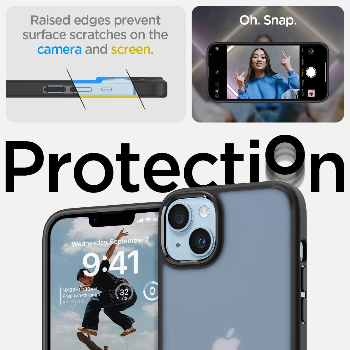 Spigen Ultra Hybrid Designed for Iphone 14 Case (2022) - Frost Black  Spigen   