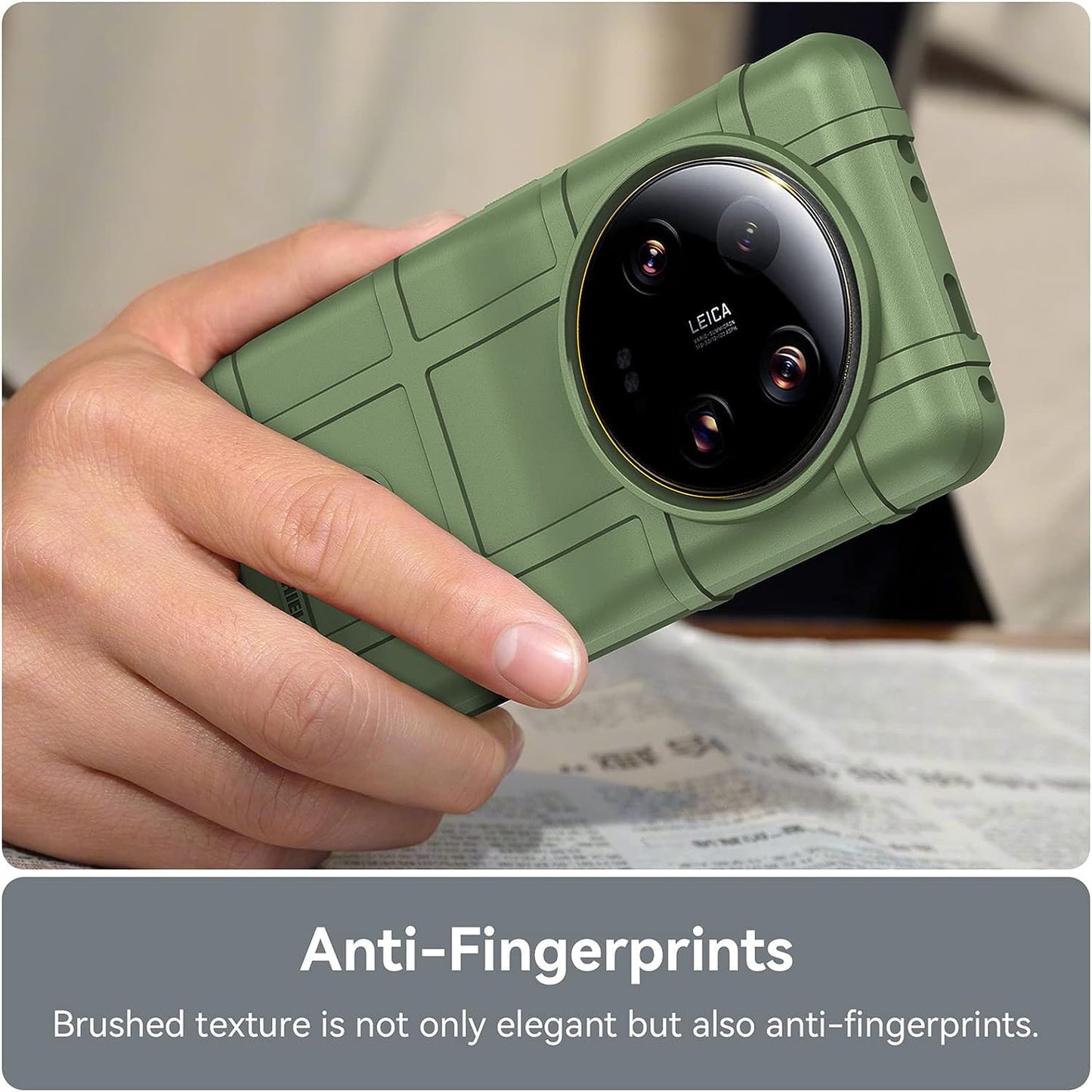 Ysnzaq Military Grade Durable Rugged Case for Xiaomi 13 Ultra (Not 13), Ultra Slim Soft TPU Shockproof Protective Phone Cover for Xiaomi 13 Ultra HD Green  Ysnzaq   