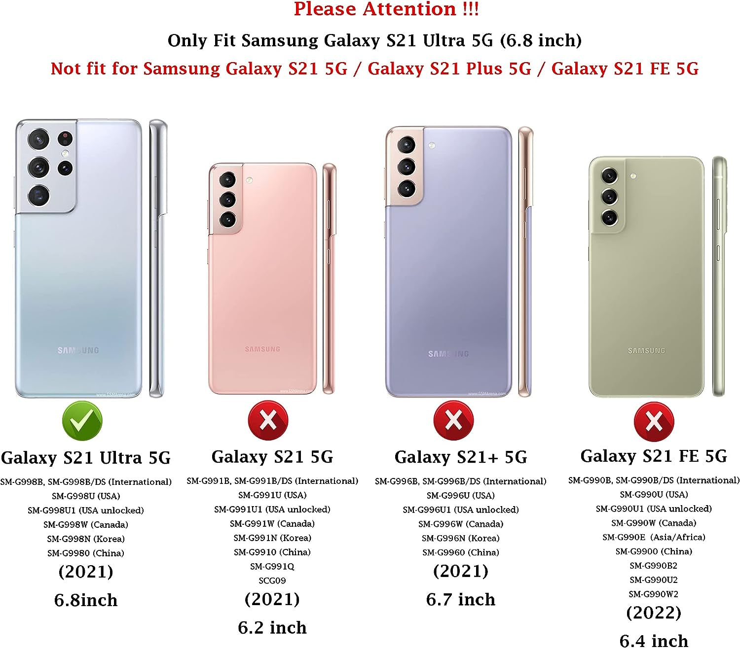 For Samsung Galaxy S21 Ultra Case with Camera Lens Cover HD Screen Protector, Military-Grade Drop Tested Magnetic Ring Holder Kickstand Protective Phone Case for Samsung Galaxy S21 Ultra 5G (Black)  JINZHI Inc   